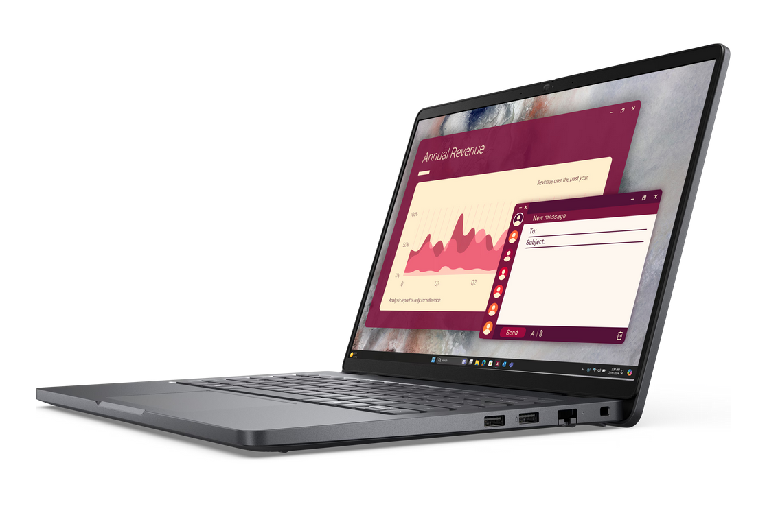 Dell Pro 14 PC14250 Ultra 5 235U 14" FHD+ 16GB (1x16) 256GB W/O FPR/RJ45 11 PRO Magnetite - 3 Year ProSupport (MFR) P/N JYY3J